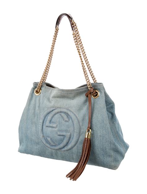 gucci soho medium chain bag|gucci soho denim bag.